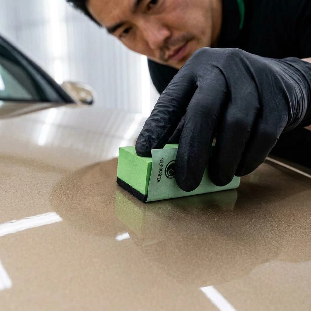 Coating work at Garage Hub